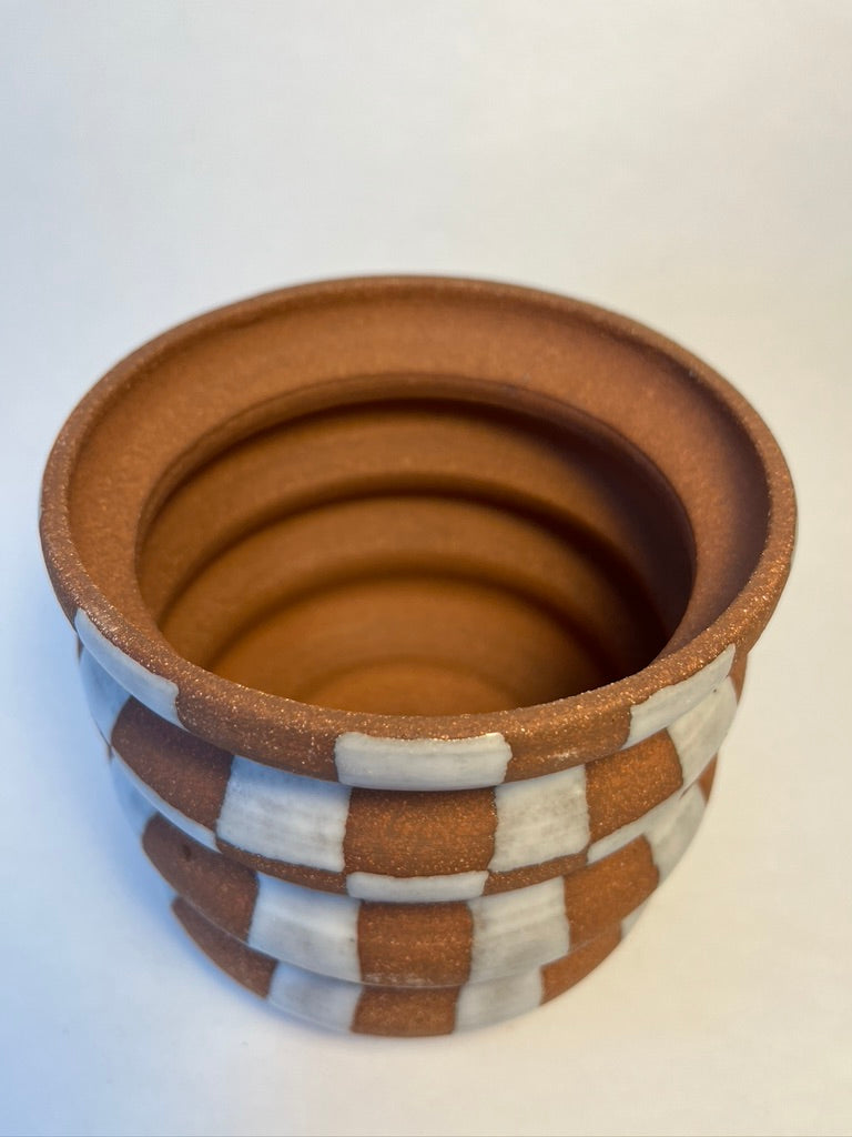 checkered planter