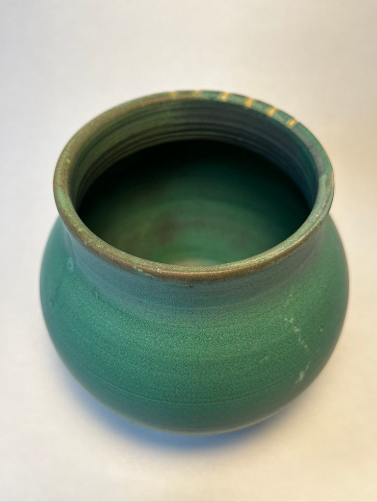 patina green jar