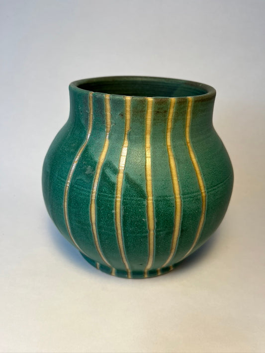 patina green jar