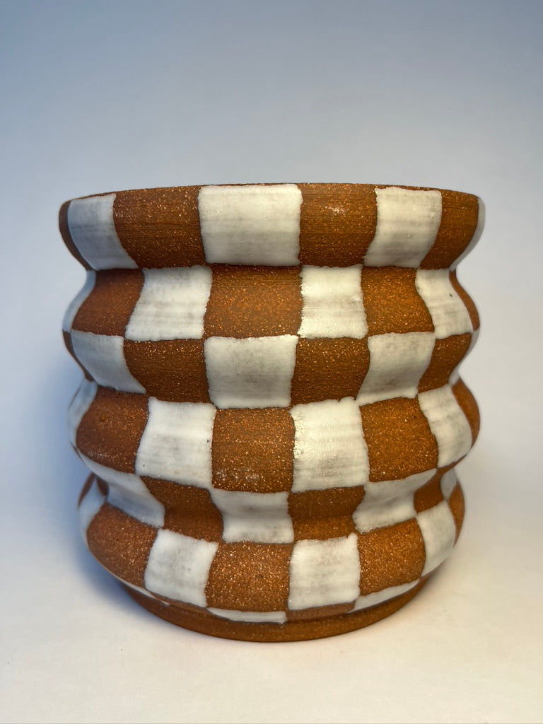 checkered planter