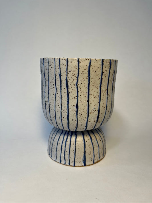 striped planter