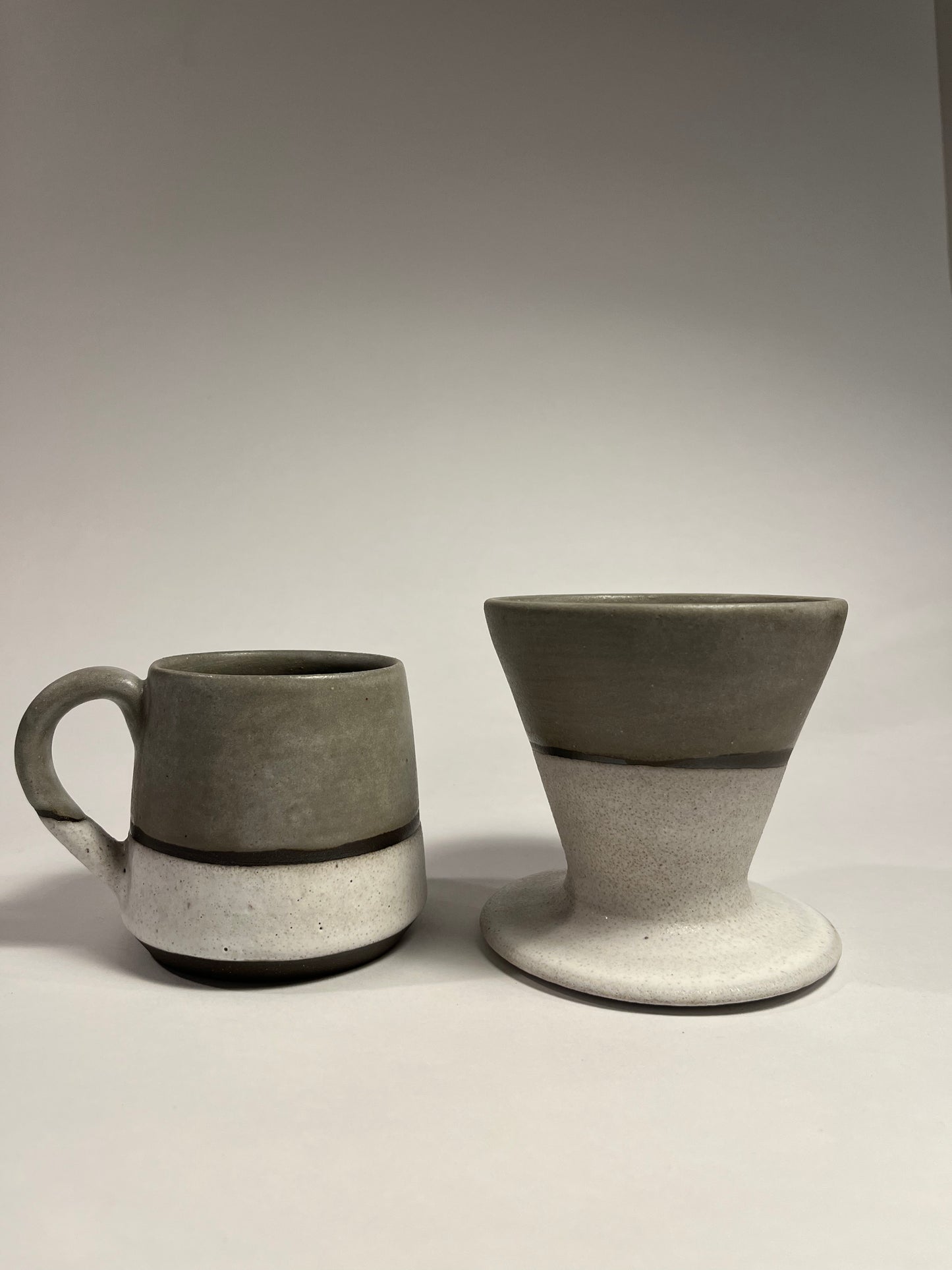 two tone mug and pour over set